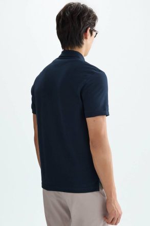 Piqué Polo Shirt Men Navy Polo Shirts Purificacion Garci - Image 3