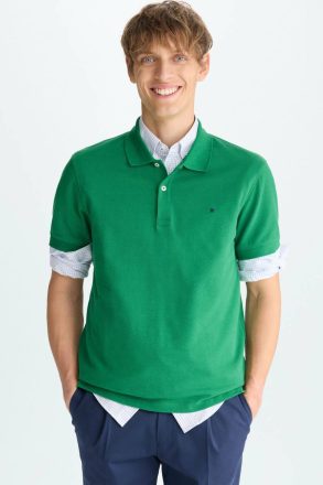 Piqué Polo Shirt Men Polo Shirts Purificacion Garci Green