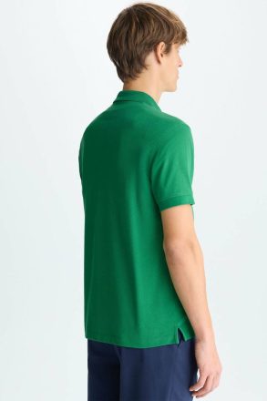 Piqué Polo Shirt Men Polo Shirts Purificacion Garci Green - Image 3