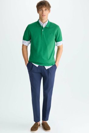 Piqué Polo Shirt Men Polo Shirts Purificacion Garci Green - Image 4