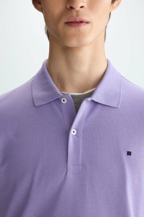 Piqué Polo Shirt Polo Shirts Men Purificacion Garci Purple - Image 2