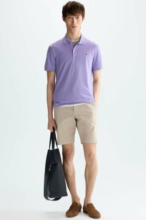 Piqué Polo Shirt Polo Shirts Men Purificacion Garci Purple - Image 4