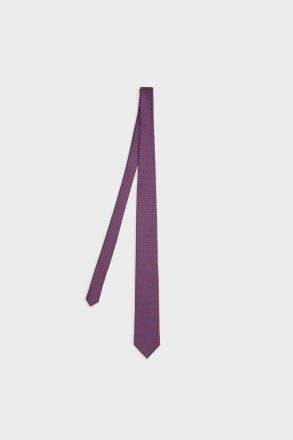 Polka Dots Geometric Motifs Silk Tie Ties Purificacion Garci Red/Blue Men - Image 2