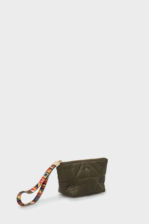 Pouches And Wash Bags Purificacion Garci Men Origami S Nylon Wash Bag Khaki - Image 2