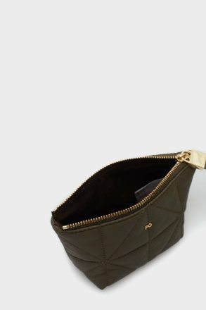 Pouches And Wash Bags Purificacion Garci Men Origami S Nylon Wash Bag Khaki - Image 3