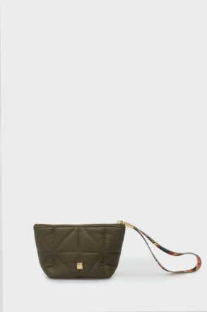 Pouches And Wash Bags Purificacion Garci Men Origami S Nylon Wash Bag Khaki - Image 4