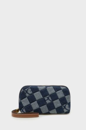 Pouches And Wash Bags Purificacion Garci Navy Women Combinación Única Wash Bag