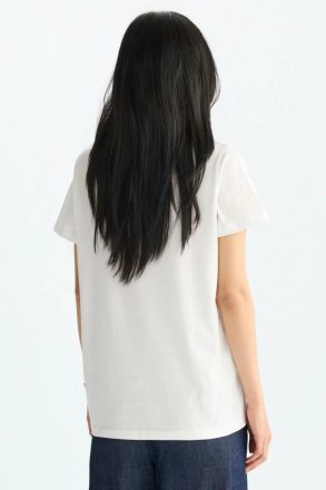 Print Jersey Straight-Fit T-Shirt White Purificacion Garci T-Shirts And Tops Women - Image 3