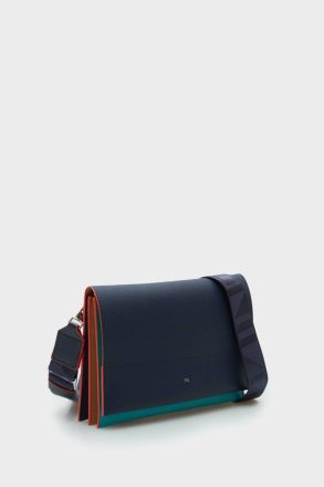 Purificacion Garci Atlantic Blue Women Tandem Flap Shoulder Bag Crossbody Bags - Image 2