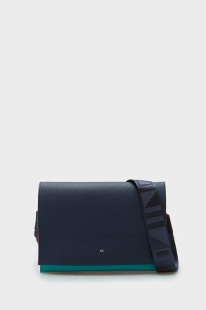 Purificacion Garci Atlantic Blue Women Tandem Flap Shoulder Bag Crossbody Bags