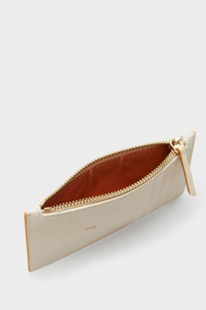 Purificacion Garci Beige/Yellow Women Card Holders And Coin Purses Tandem Zipped Card Holder - Image 2