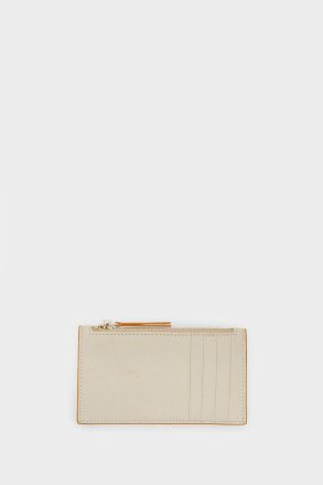 Purificacion Garci Beige/Yellow Women Card Holders And Coin Purses Tandem Zipped Card Holder