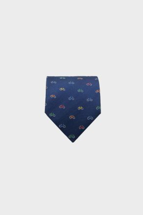 Purificacion Garci Bicycles Silk Tie Men Ink Blue Ties