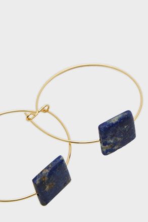 Purificacion Garci Blue Women Cubo Hoop Earrings Earrings - Image 2