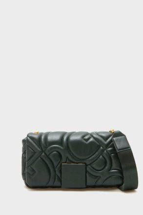 Purificacion Garci British Green Homenaje Acolchado Crossbody Bag Women Shoulder Bags