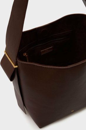 Purificacion Garci Brown Women Shoulder Bags Obi Shoulder Bag - Image 3