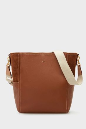 Purificacion Garci Combinación Única Shoulder Bag Shoulder Bags Tan Women