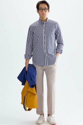 Purificacion Garci Cotton Twill Relaxed Fit Trousers Stone Men Trousers - Image 4
