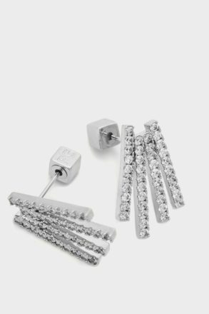 Purificacion Garci Crystal Silver Radiant Earrings Women - Image 2