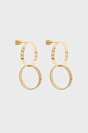 Purificacion Garci Earrings Cubo Hoop Earrings Women Gold