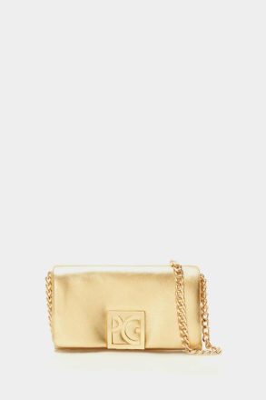 Purificacion Garci Gold Evening Women Homenaje Acolchado Clutch