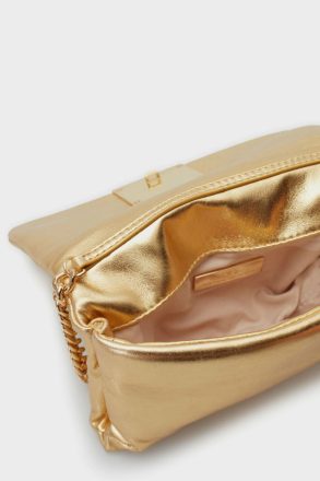 Purificacion Garci Gold Evening Women Homenaje Acolchado Clutch - Image 3