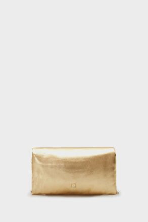 Purificacion Garci Gold Evening Women Homenaje Acolchado Clutch - Image 4