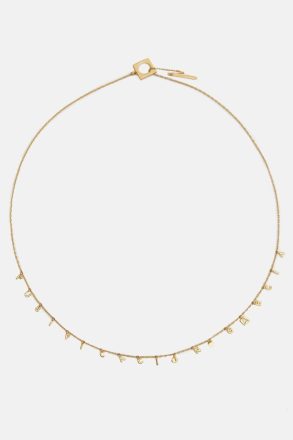 Purificacion Garci Gold Women Pg Typo Necklace Fun