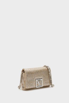 Purificacion Garci Homenaje Acolchado Clutch Silver Crossbody Bags Women - Image 2