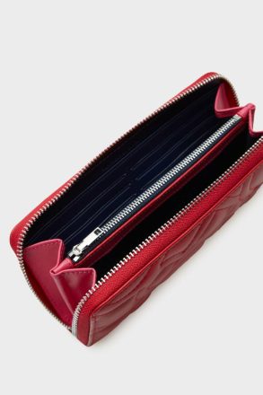 Purificacion Garci Homenaje Acolchado Zipped American Wallet Large Wallets Women Red - Image 2