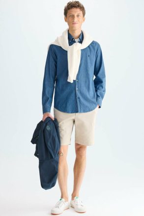 Purificacion Garci Indigo Blue Shirts Men Denim Shirt - Image 4