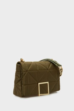 Purificacion Garci Khaki Homenaje Acolchado Shoulder Bag Women Shoulder Bags - Image 2