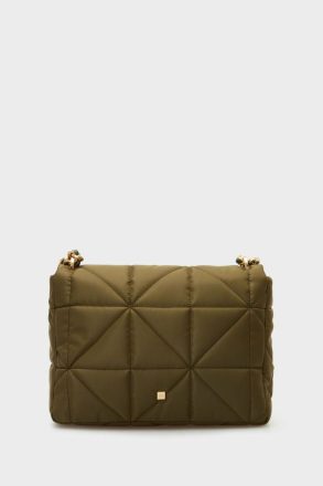 Purificacion Garci Khaki Homenaje Acolchado Shoulder Bag Women Shoulder Bags - Image 4