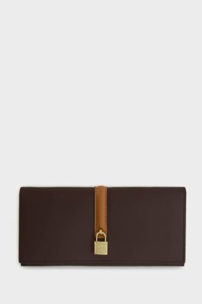 Purificacion Garci Large Wallets Women Caprichosa Y Consentida American Wallet With Detachable Coin Purse Brown