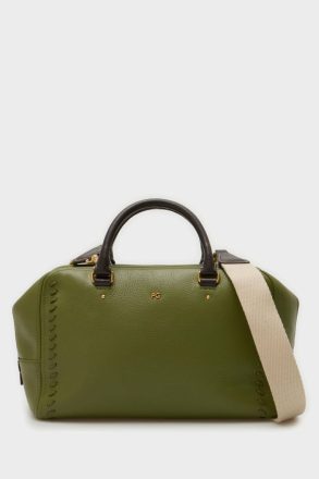 Purificacion Garci Light Khaki Green Women Combinación Única Handbag Handbags