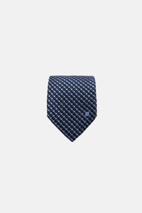 Purificacion Garci Men Mini Cube Silk Tie Ties Ink Blue/Light Blue/White