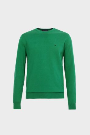 Purificacion Garci Men Sweatshirts Pima Cotton Crew-Neck Sweater Green - Image 5