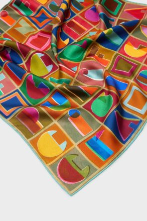 Purificacion Garci Multicolor Pg Codex 53 Silk Bandana Women Scarves - Image 2