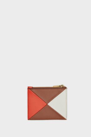 Purificacion Garci Origami Zipped Card Holder Card Holders And Coin Purses Marrón/Naranja Mandarina Women - Image 3