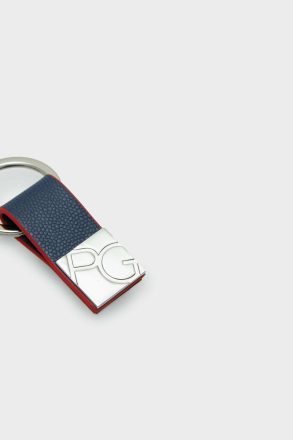 Purificacion Garci Origins Leather Keyring Navy Women Charms, Keyrings And Straps - Image 2