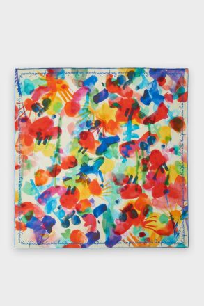 Purificacion Garci Pg Mickey 90 Silk Scarf Scarves Women Multicolor