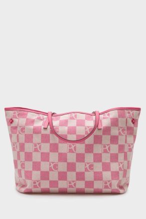 Purificacion Garci Pink/Beige Shoulder Bags Veracruz Shoulder Bag Women