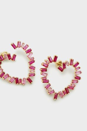 Purificacion Garci Pink Rectangles Earrings Women Evening - Image 2