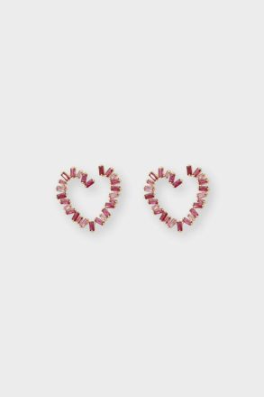 Purificacion Garci Pink Rectangles Earrings Women Evening