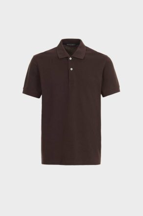 Purificacion Garci Polo Shirts Brown Piqué Polo Shirt Men - Image 5