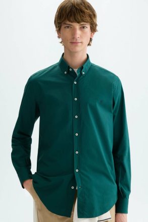 Purificacion Garci Poplin Shirt Men Shirts Bottle Green
