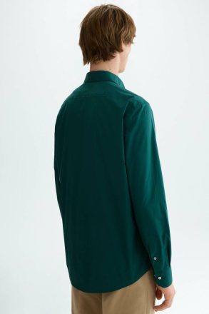 Purificacion Garci Poplin Shirt Men Shirts Bottle Green - Image 3