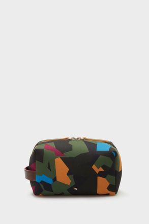 Purificacion Garci Pouches And Wash Bags Camouflage Neoprene Cube Wash Bag Multicolor Men