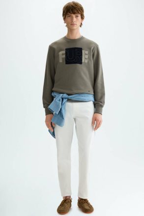 Purificacion Garci Pure Embroidered Sweatshirt Khaki Swimwear Men - Image 4