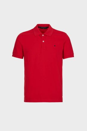 Purificacion Garci Red Piqué Slim Fit Polo Shirt Men Polo Shirts - Image 5